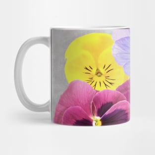 Pretty Pansy Flowers Mug